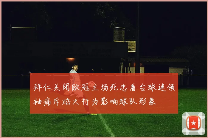 拜仁关闭欧冠主场死忠看台球迷领袖痛斥焰火行为影响球队形象